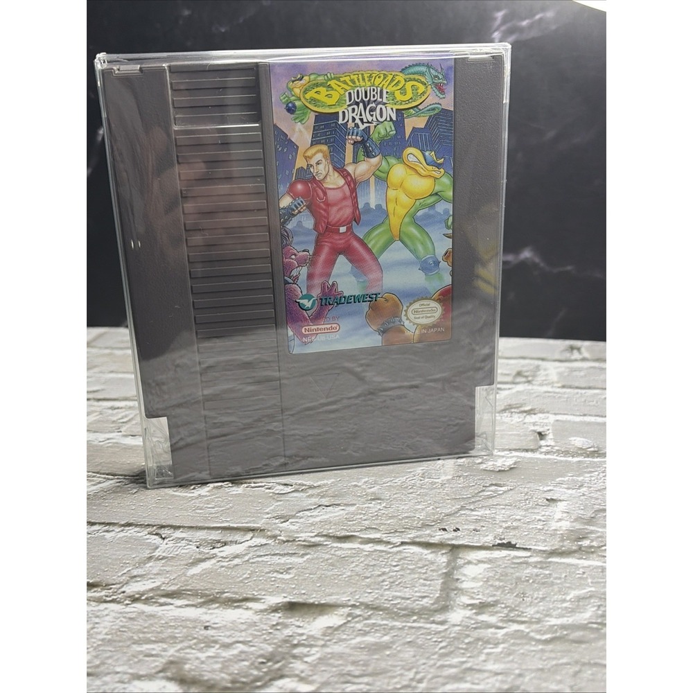 Battletoads & Double Dragon - Authentic Nintendo NES Game - Very Clean - T&W -NM